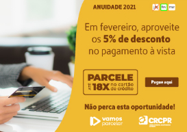 Anuidade 2021: antecipe o pagamento e garanta seu desconto