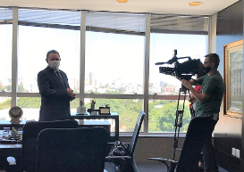 IRPF 2022: presidente do CRCPR grava entrevista para TV Paraná Turismo