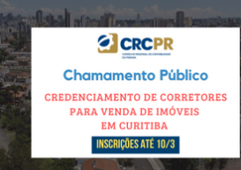 CRCPR credencia corretores para venda de imóveis de sua propriedade em Curitiba