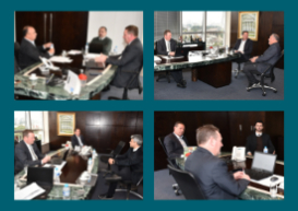 Presidente do CRCPR recebe presidentes da Fecopar e do SESCAP-PR e vice-presidentes da entidade