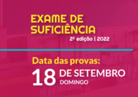 Inscrições para 2ª edição do Exame de Suficiência 2022 vão até 11 de agosto
