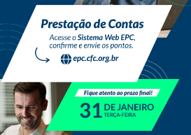 PEPC-CFC: profissionais obrigados a cumprir pontuação em 2022 devem prestar contas até a próxima terça-feira (31)
