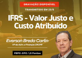 Confira gravação da 4ª aula da Escola Técnica CRCPR - Normas Contábeis que abordou 