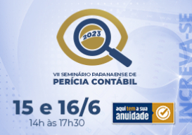 Falta menos de um mês para o VII Seminário de Perícia Contábil! Já garantiu sua vaga?