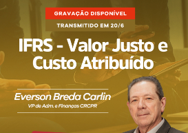 Com grande audiência, TV CRCPR transmitiu reprise da Escola Técnica CRCPR - Normas Contábeis ministrada por Everson Breda Carlin	