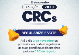 Eleições CRCs 2023: regularizações de situação financeira e cadastral devem ser concluídas até dia 3/11