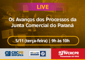 Comissão CRCPR Simplifica promove live ministrada por presidente da Jucepar