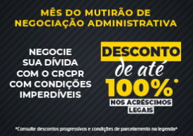 Até 6/12, CRCPR segue com condições imperdíveis para quem tem dívidas junto ao Conselho