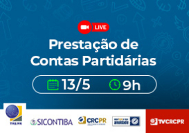Prestação de Contas Partidárias será tema de live no dia 13 de maio