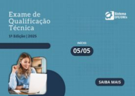 Na próxima semana, entre os dias 5 e 10, serão realizadas as provas da 1ª edição do Exame de Qualificação Técnica 2025