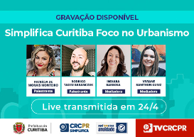 Em live, Comissão CRCPR Simplifica auxilia contadores a navegarem pelo Sistema do Urbanismo 