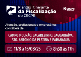 Fiscalização: últimos dias para agendamento do Plantão Itinerante nas cidades de Campo Mourão, Jacarezinho, Jaguariaíva, Sto. Antônio da Platina e Paranaguá