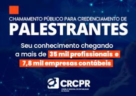 Edital do CRCPR credencia profissionais para ministrar capacitações