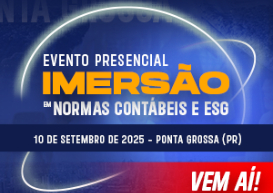 No dia 10/9, “Imersão em Normas Contábeis e ESG” acontece em Ponta Grossa