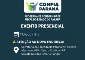  CRCPR, Escola Fazendária e Receita Estadual promovem capacitação sobre o programa Confia Paraná destacando o papel do contador em relação à conformidade fiscal