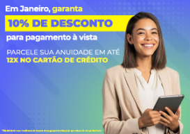 Anuidade 2026: aproveite os 10% de desconto para pagamento à vista até 31 de janeiro!