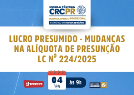 Escola Técnica CRCPR da próxima quarta (4) abordará o tema: 