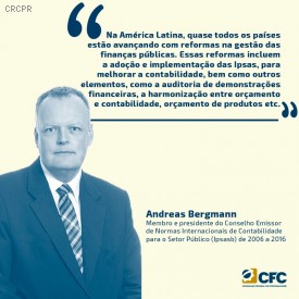 CFC entrevista Andreas Bergmann, ex-chair do International Public Sector Accounting Standards Board (Ipsasb)