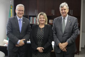 Presidente do CFC faz visita institucional ao senador Luis Carlos Heinze