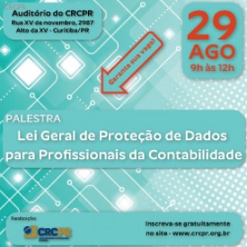 Palestra sobre Lei Geral de Proteção de Dados pontuará 3 pontos para o PEPC do CFC