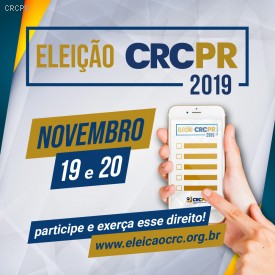 Eleição CRCPR - Os profissionais devem alterar sua senha provisória de votação impreterivelmente até 18/11