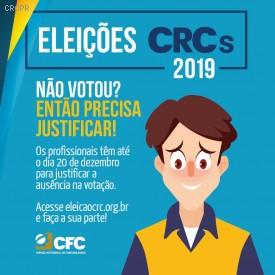 Eleições CRCPR: Profissionais têm até dia 20/12 para justificar ausência de voto