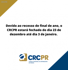 Neste final de ano, o CRCPR terá horário especial de atendimento