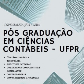 Inscrições abertas para pós-graduação em Ciências Contábeis da UFPR