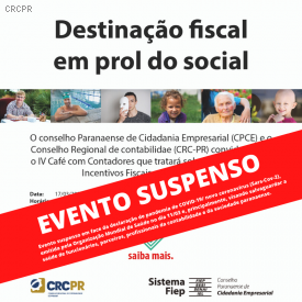 Atenção! Evento IV Café com Contadores suspenso