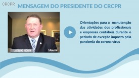 COVID-19: CRCPR divulga mensagem aos profissionais da contabilidade